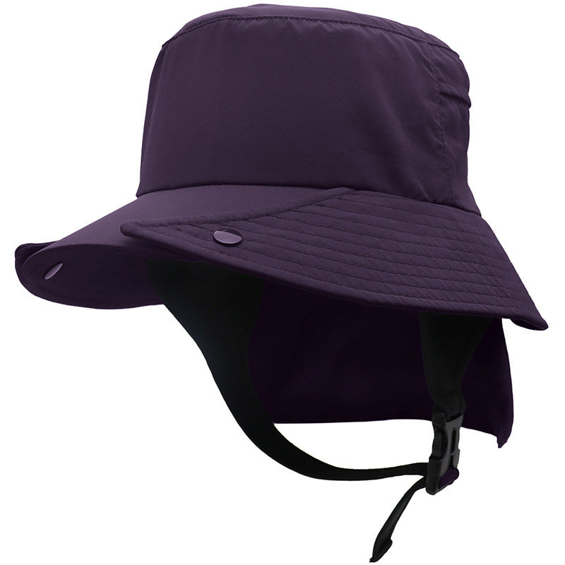 OUTFLY B2301 UPF50 and Sun-proof Hat Detachable Breathable Fishing Hat with Neck Flap