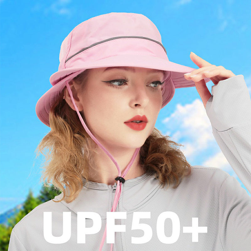Summer Sun Hat Wide Brim Breathable Mesh Outdoor UPF 50 and Sun Caps for Men and Women