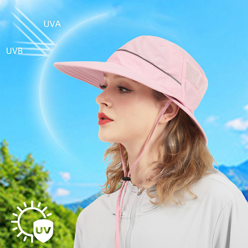 Summer Sun Hat Wide Brim Breathable Mesh Outdoor UPF 50 and Sun Caps for Men and Women