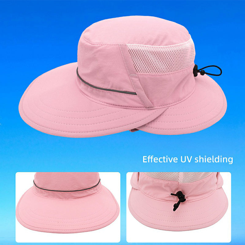 Summer Sun Hat Wide Brim Breathable Mesh Outdoor UPF 50 and Sun Caps for Men and Women