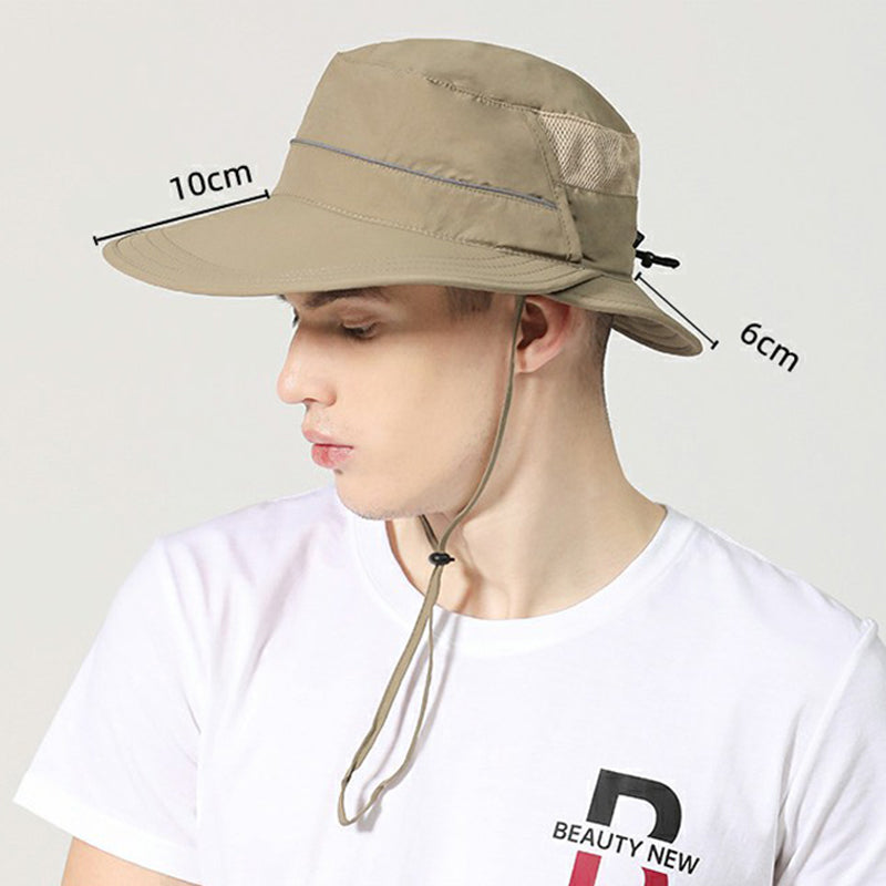 Summer Sun Hat Wide Brim Breathable Mesh Outdoor UPF 50 and Sun Caps for Men and Women