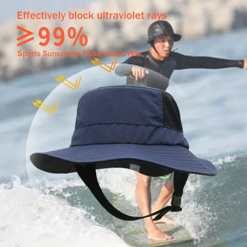 OUTFLY B17004 UPF 50 and Sun Fishing Hat Wide Brim Folded UV Sun Protection Hat for Hiking Fishing Surfing
