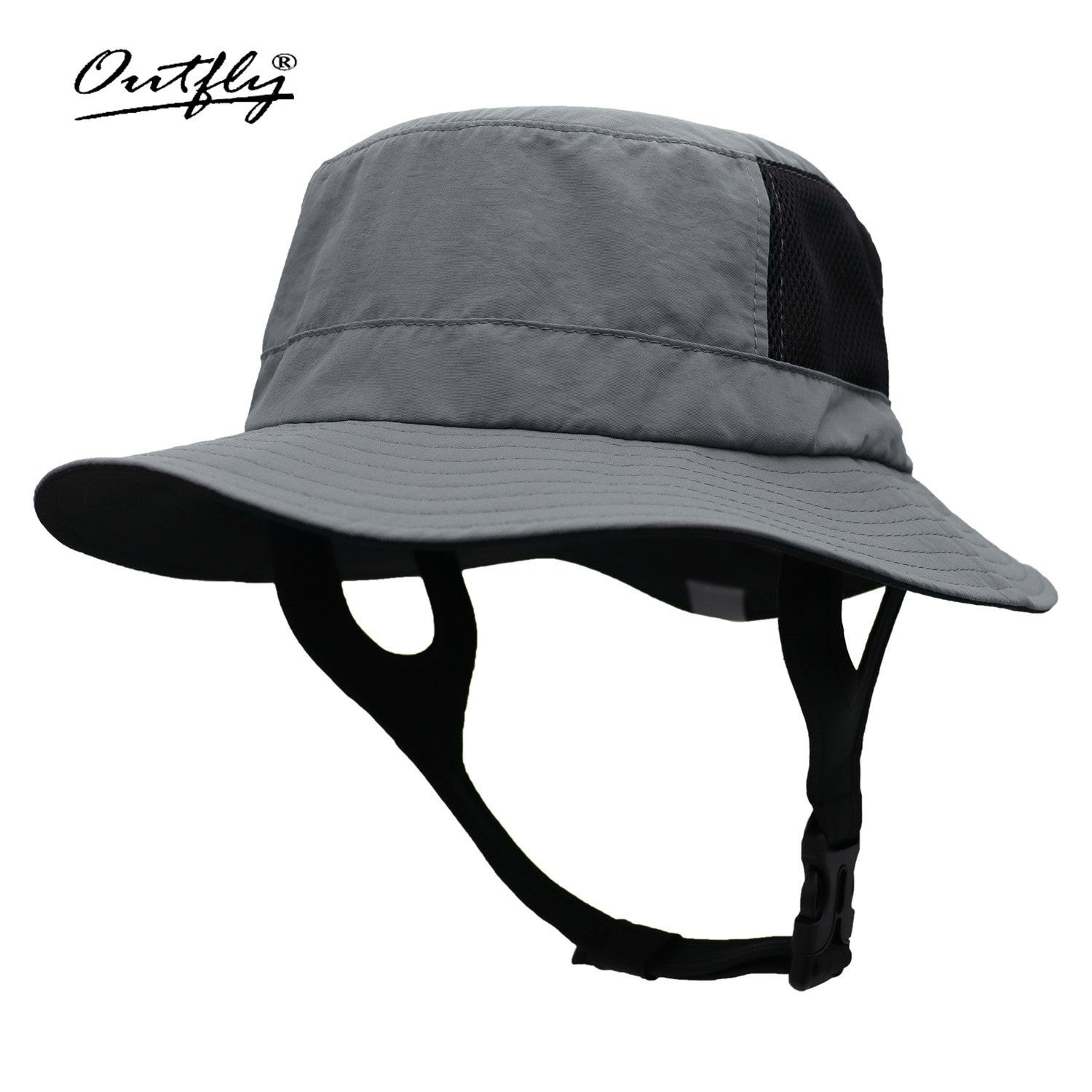 OUTFLY B17004 UPF 50 and Sun Fishing Hat Wide Brim Folded UV Sun Protection Hat for Hiking Fishing Surfing