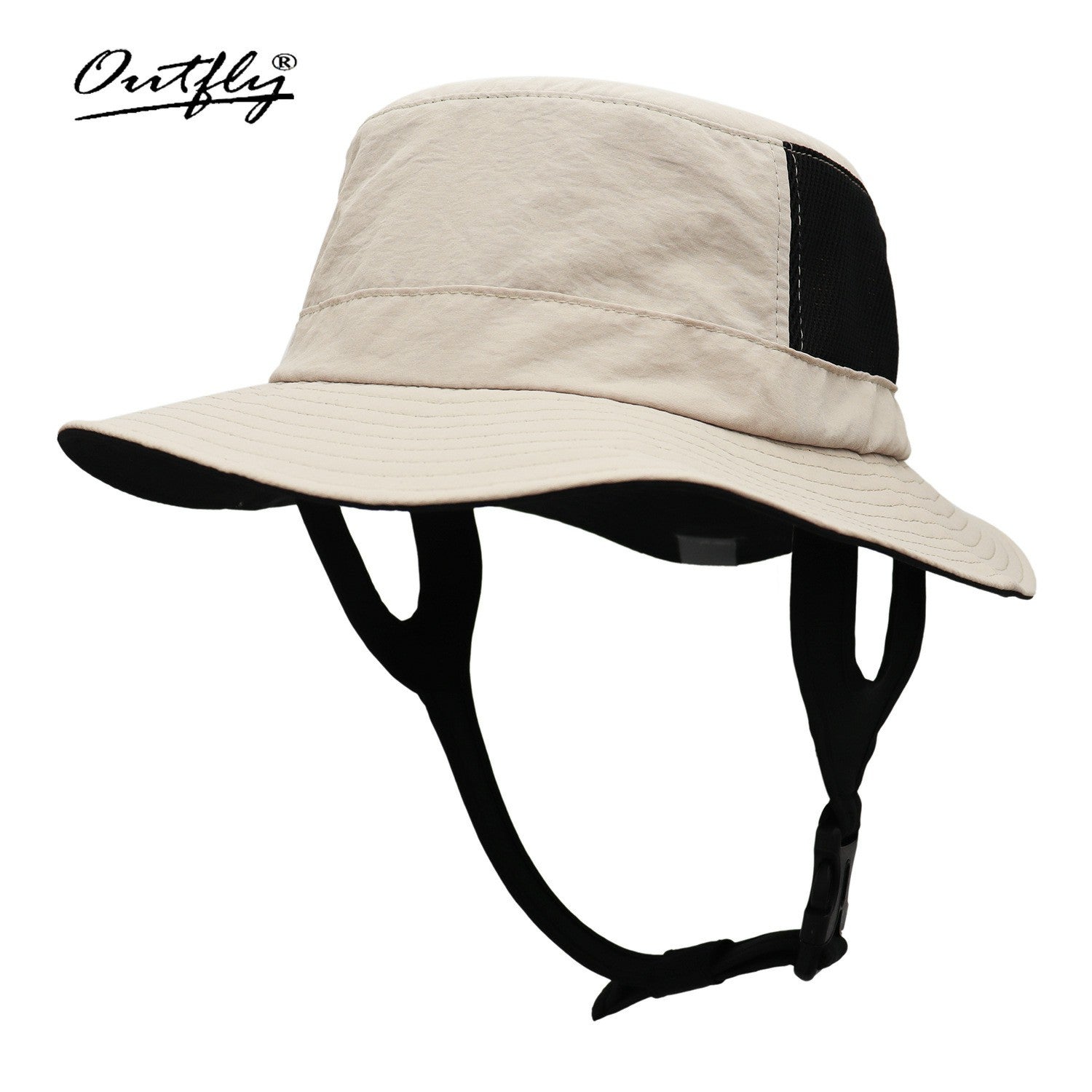 OUTFLY B17004 UPF 50 and Sun Fishing Hat Wide Brim Folded UV Sun Protection Hat for Hiking Fishing Surfing