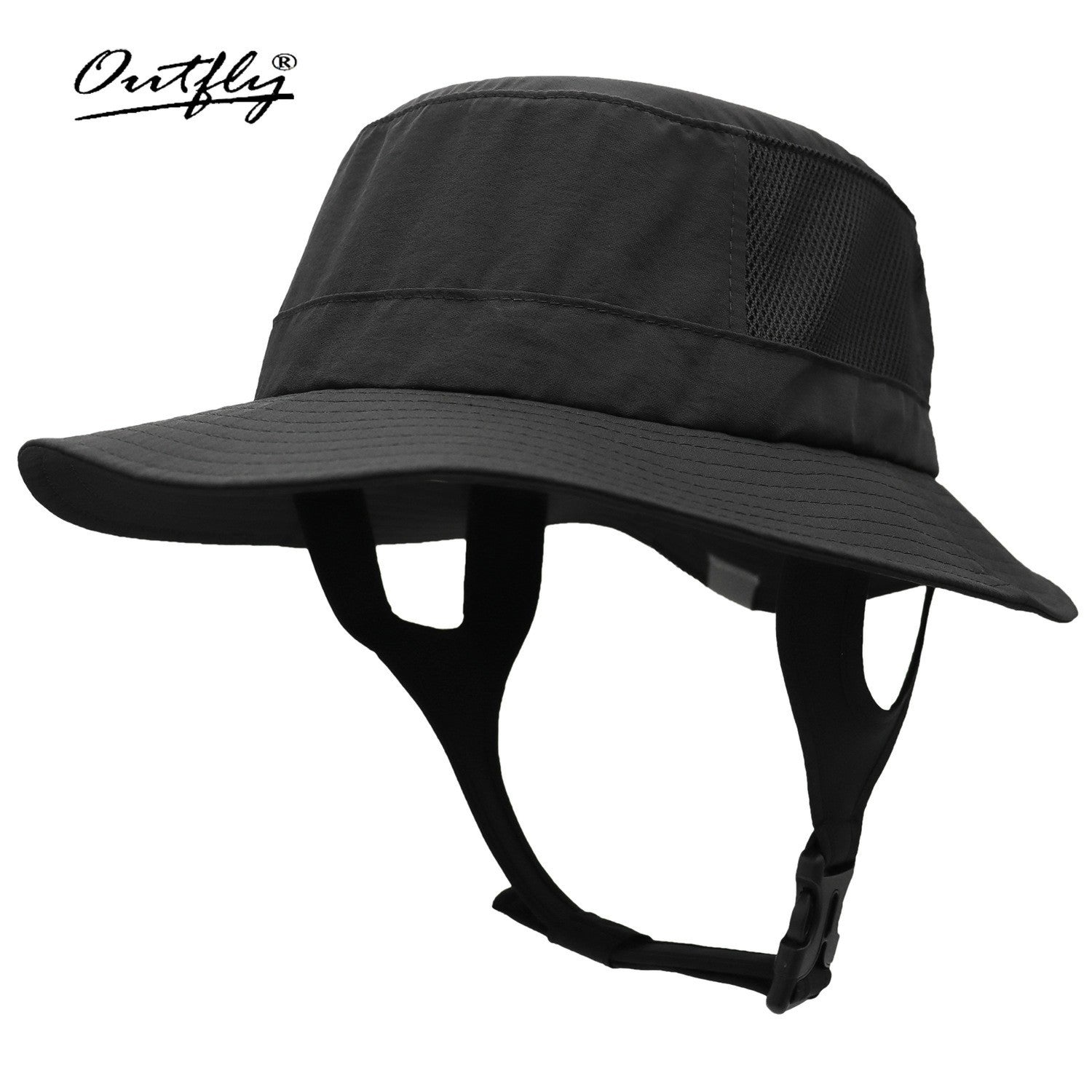 OUTFLY B17004 UPF 50 and Sun Fishing Hat Wide Brim Folded UV Sun Protection Hat for Hiking Fishing Surfing