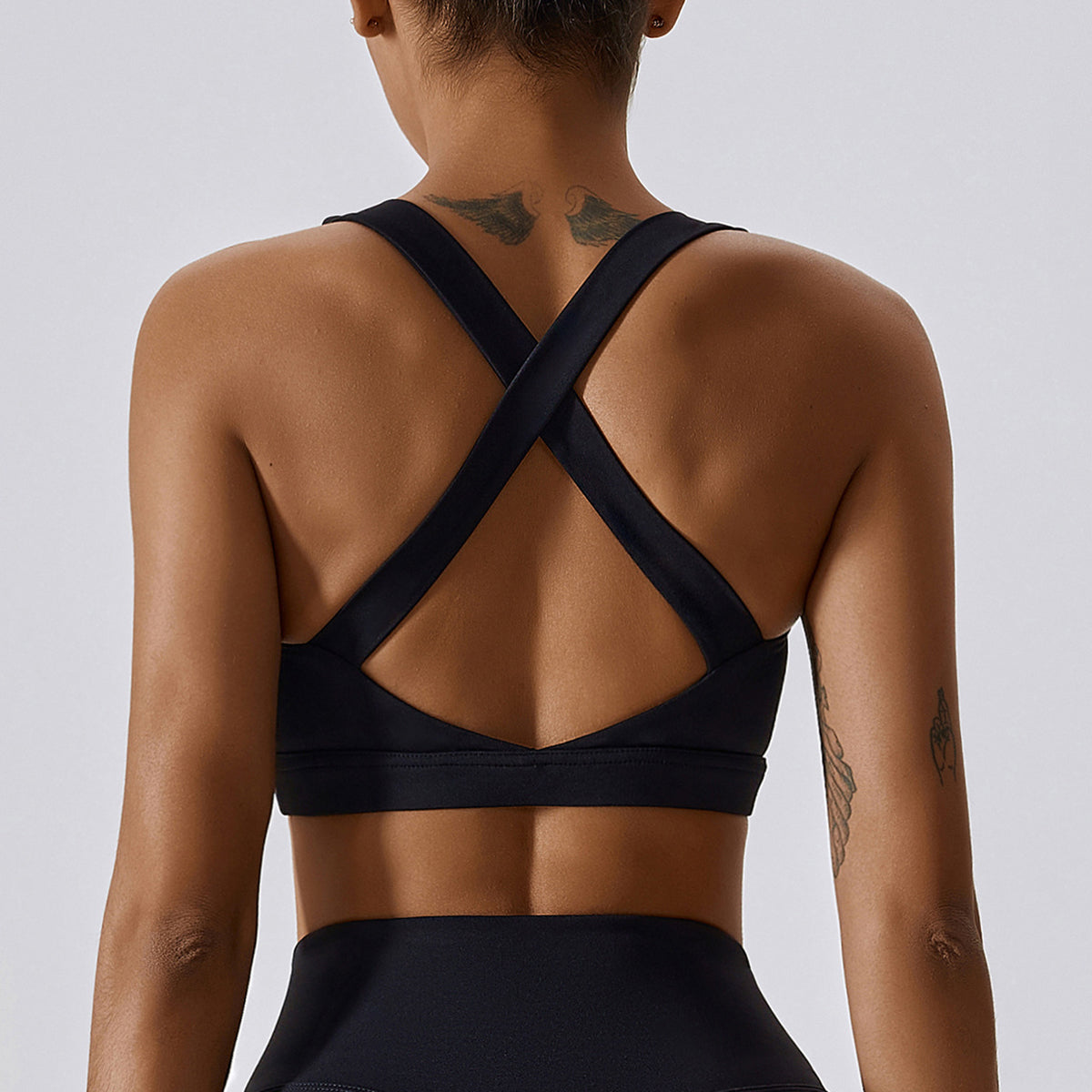 8047 Women Shockproof Sports Bra Slim Fit Yoga Running Fitness Tank Vest