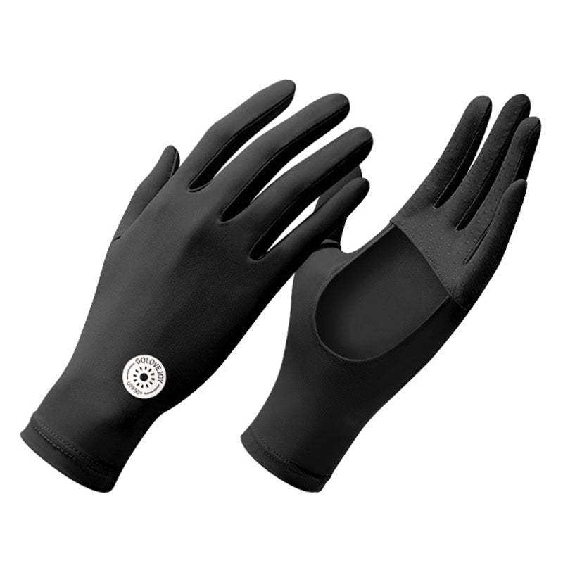GOLOVEJOY XG72 1 Pair Cycling Cooling Ice Silk Gloves Anti-UV Hand Protector