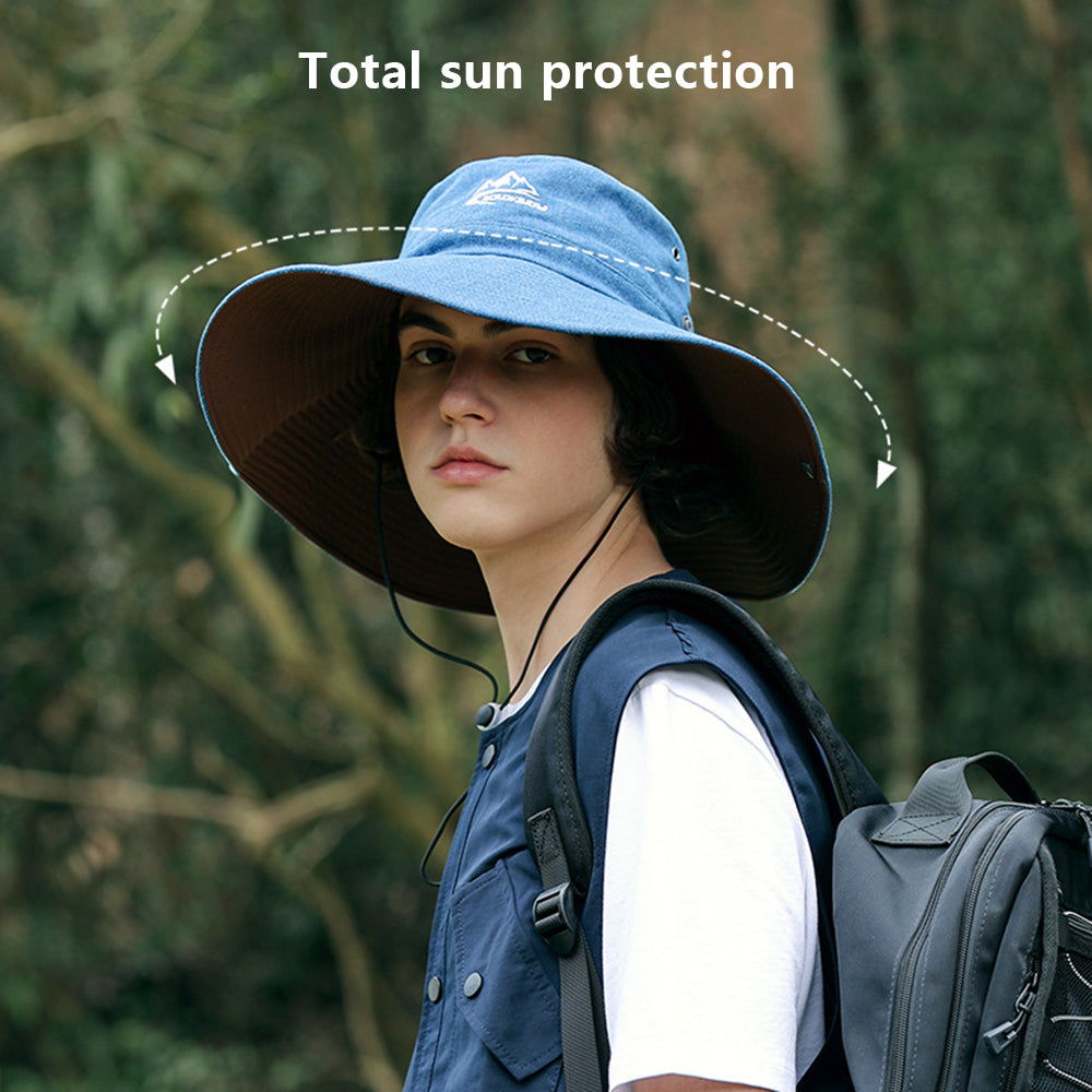GOLOVEJOY Summer Hat Wide Brim UPF 50 and UV Protection Fishing Cap