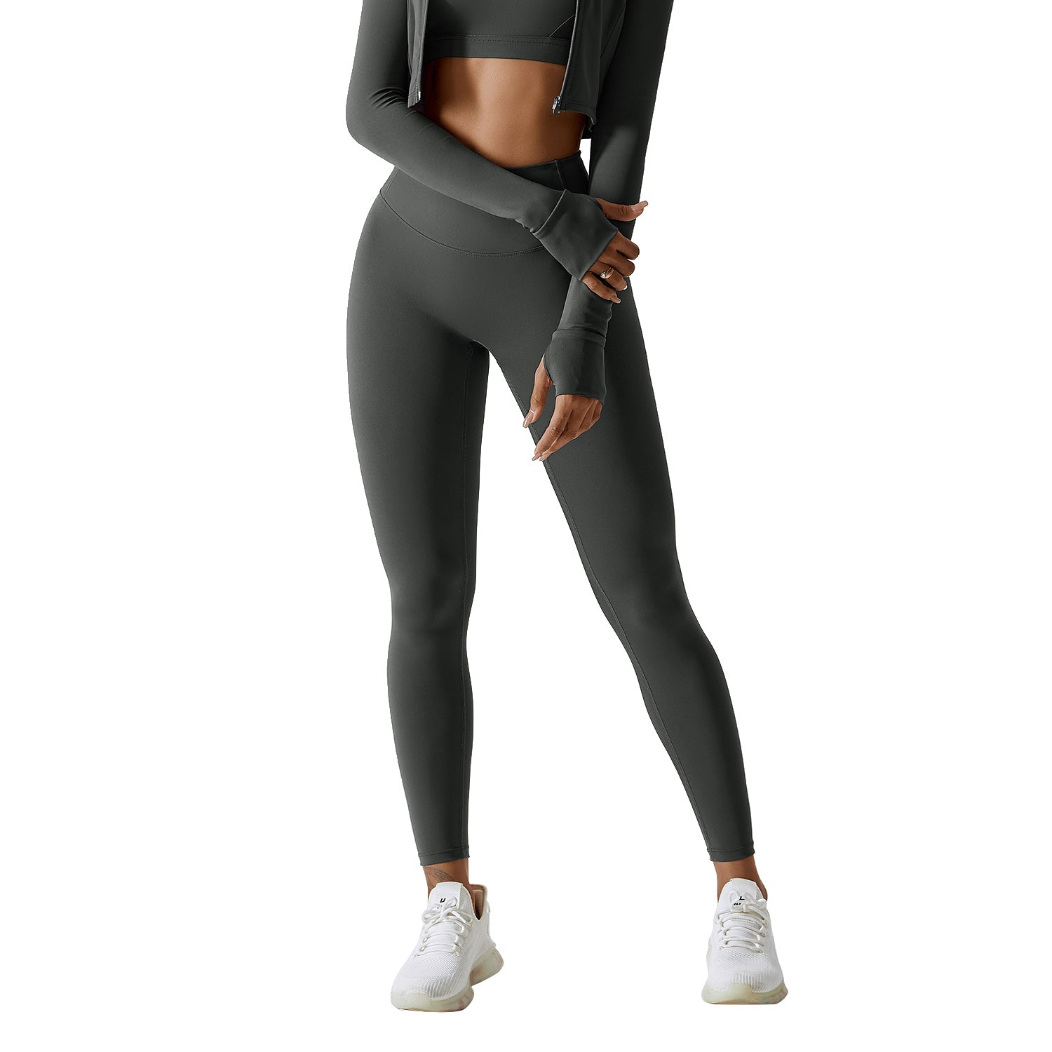 8047 Tummy Control Yoga Tights Pants High Waisted Workout Fitness Quick-Dry Leggings