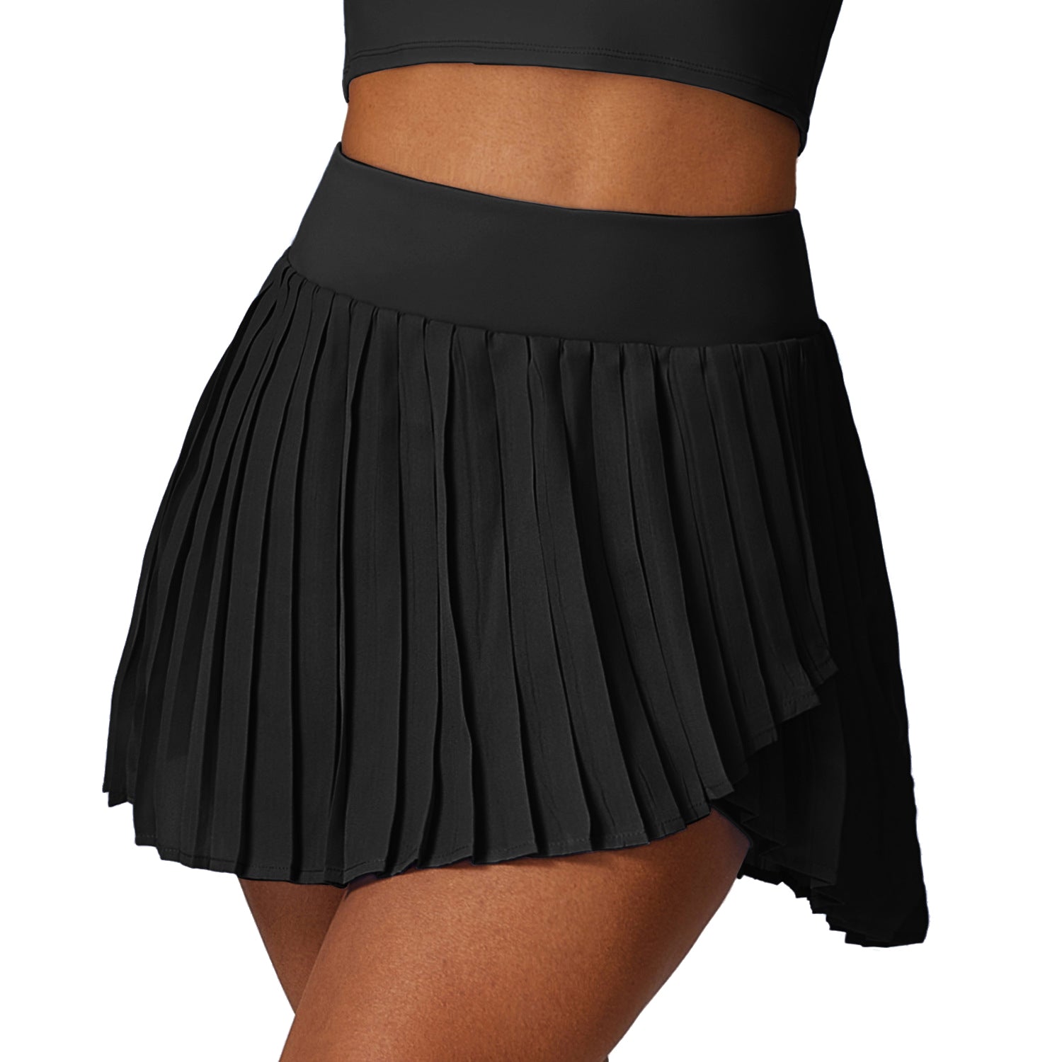 8600 Women Quick-Dry Pleated Tennis Skirt Pocket Design Shorts Athletic Golf Skirts