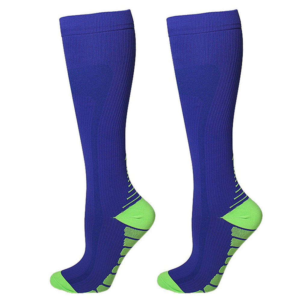 1 Pair High Compression Socks Circulation Knee High Socks Yoga Sports Hiking Running Stockings