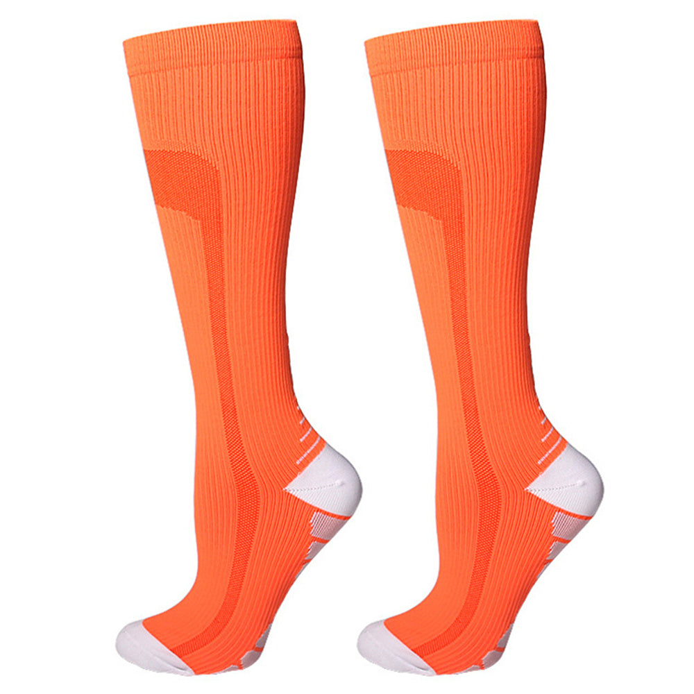 1 Pair High Compression Socks Circulation Knee High Socks Yoga Sports Hiking Running Stockings