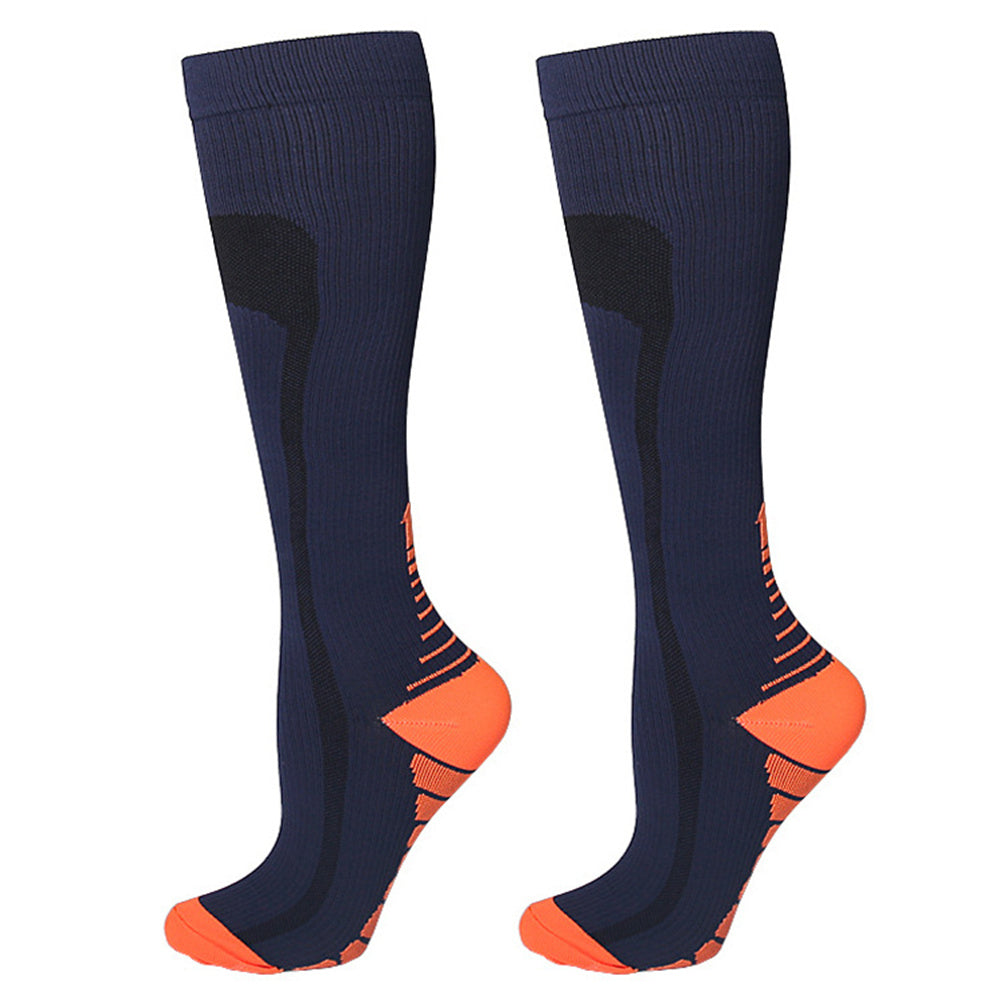 1 Pair High Compression Socks Circulation Knee High Socks Yoga Sports Hiking Running Stockings