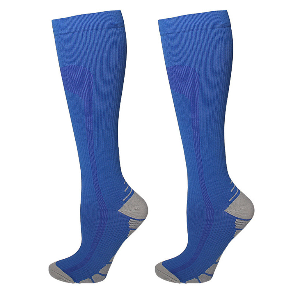 1 Pair High Compression Socks Circulation Knee High Socks Yoga Sports Hiking Running Stockings