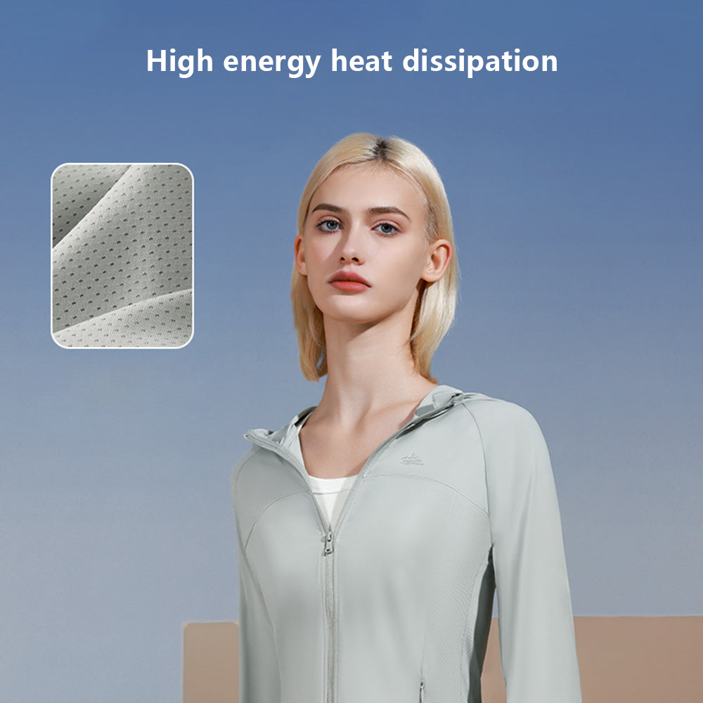 GOLOVEJOY FSY13 UV Protection Hoodie Jackets Lightweight Nylon Clothing Long Sleeve Active Shirts