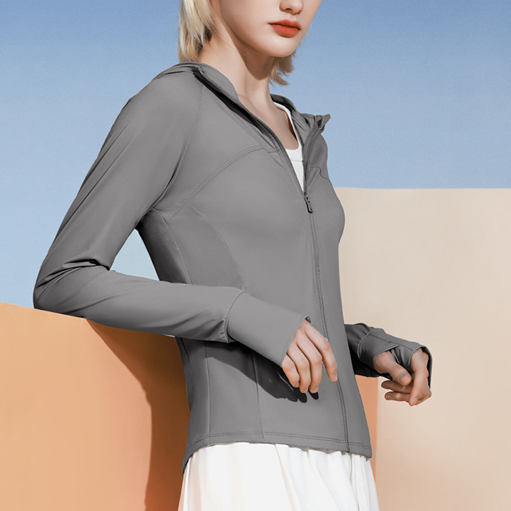 GOLOVEJOY FSY13 UV Protection Hoodie Jackets Lightweight Nylon Clothing Long Sleeve Active Shirts