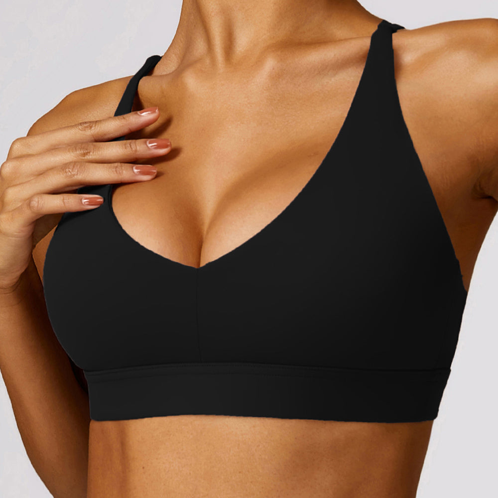 8455 Women Sports Suit Solid Color Slim Fit Yoga Fitness Bra and Pants