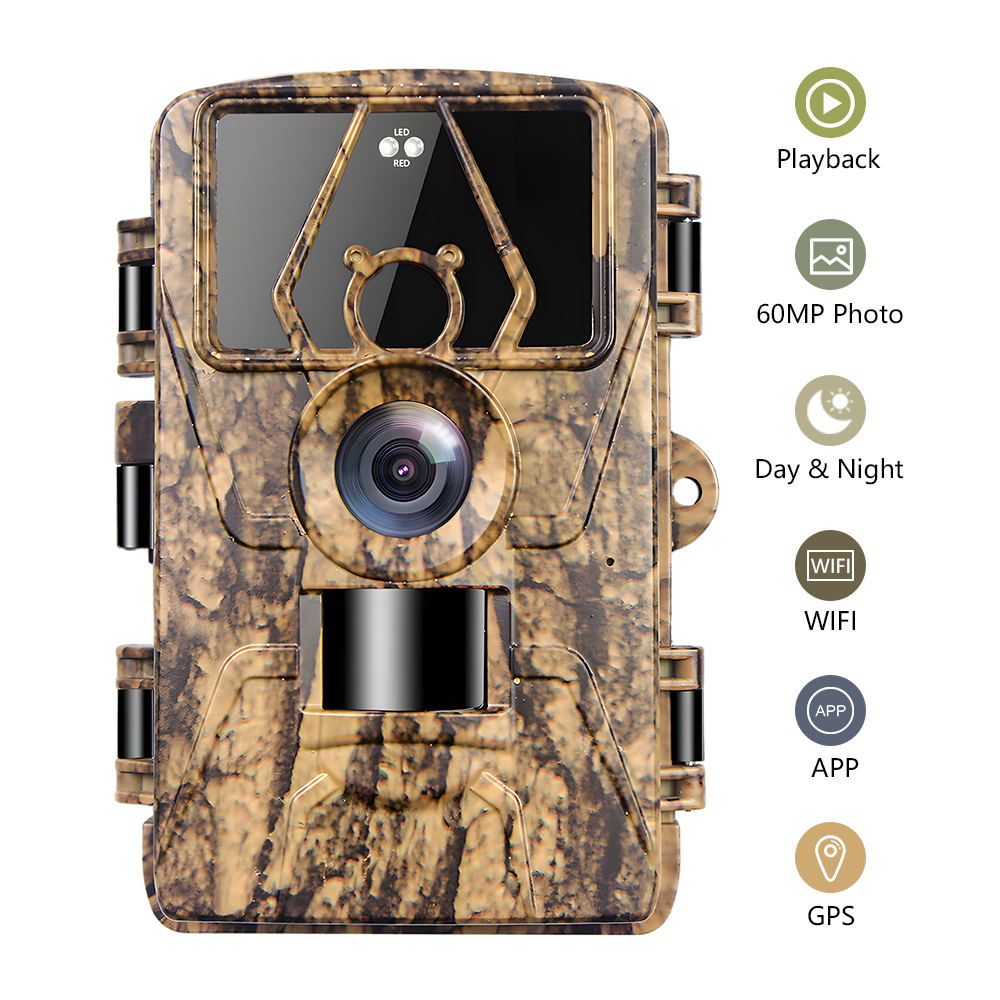 PR801W Outdoor WiFi Hunting Camera App Control Night Vision 8K Infrared Wildlife Trail Camera
