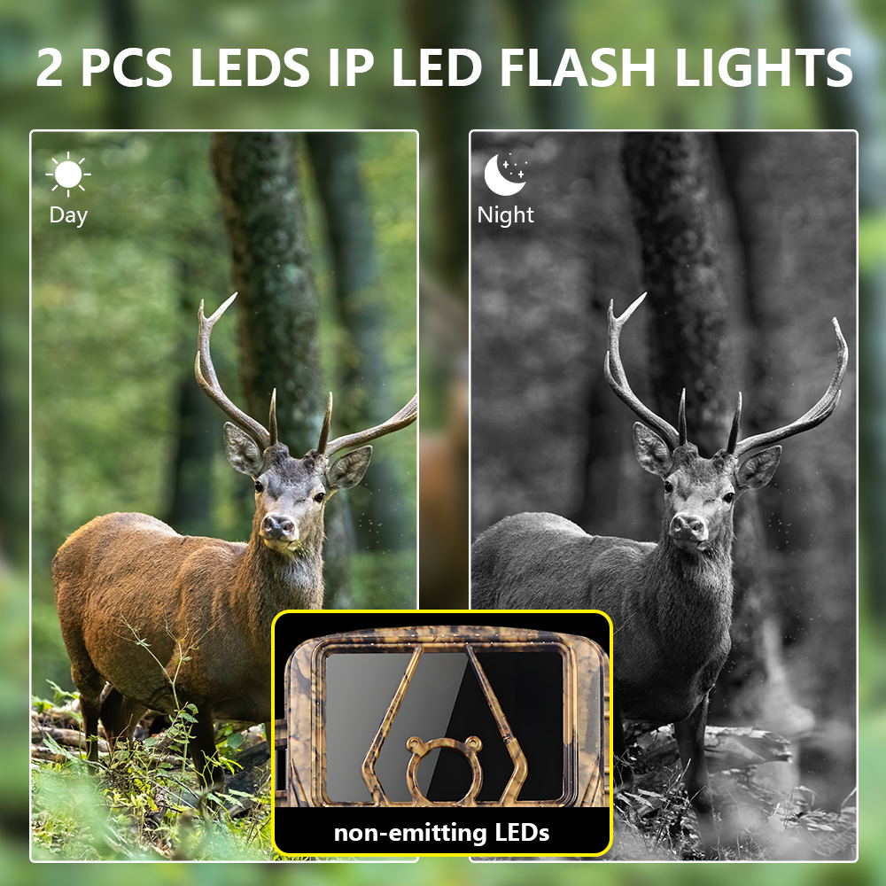 PR801W Outdoor WiFi Hunting Camera App Control Night Vision 8K Infrared Wildlife Trail Camera