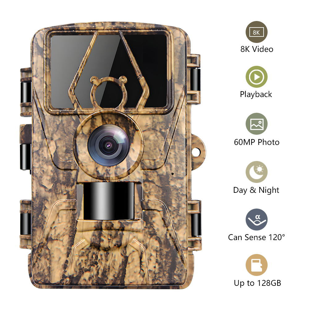 PR801 Ultra Clear 8K Infrared Wildlife Trail Camera Night Vision Hunting Camera