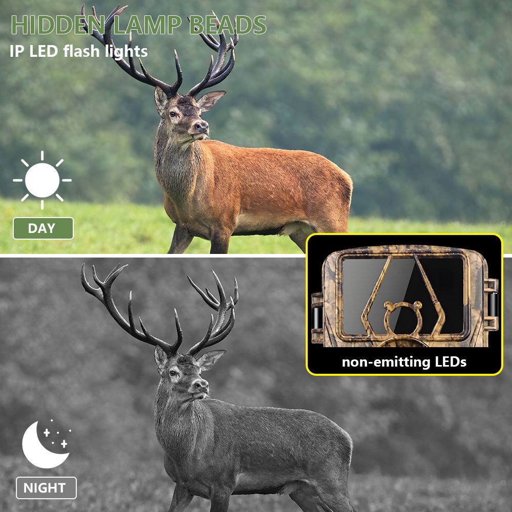 PR801 Ultra Clear 8K Infrared Wildlife Trail Camera Night Vision Hunting Camera