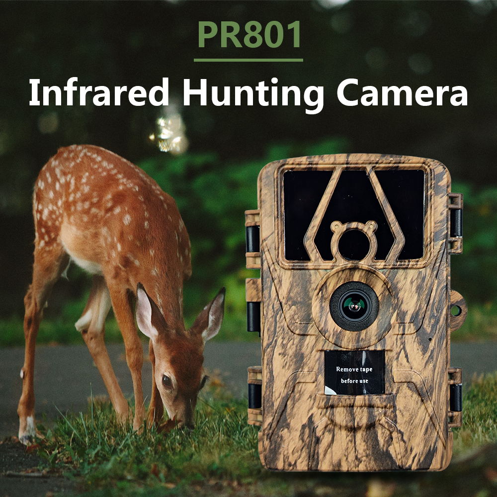 PR801 Ultra Clear 8K Infrared Wildlife Trail Camera Night Vision Hunting Camera