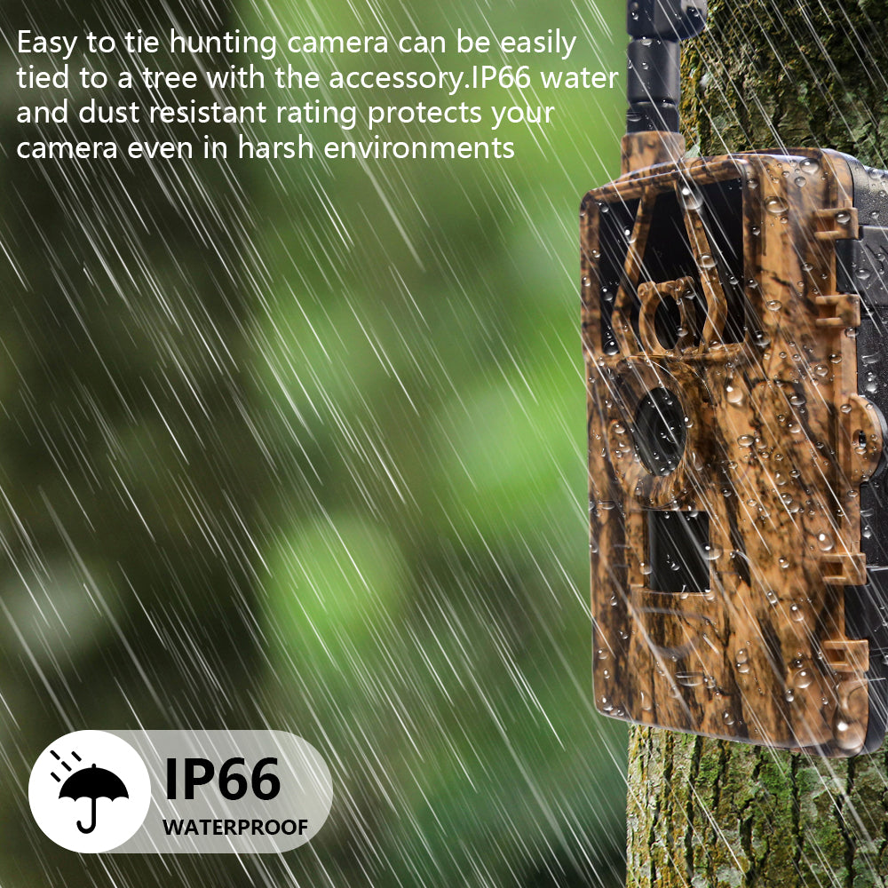 PR801LTE IP66 Waterproof Wireless Wildlife Camera 4G 60MP 8K Hunting Trail Camera (EU Version)