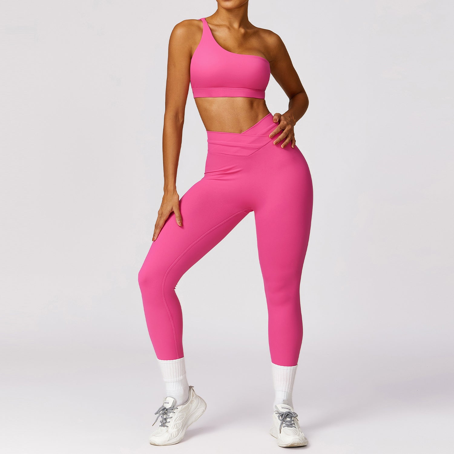 8578 Sports Quick-Dry Backless Bra Fitness Yoga Leggings Set for Workout