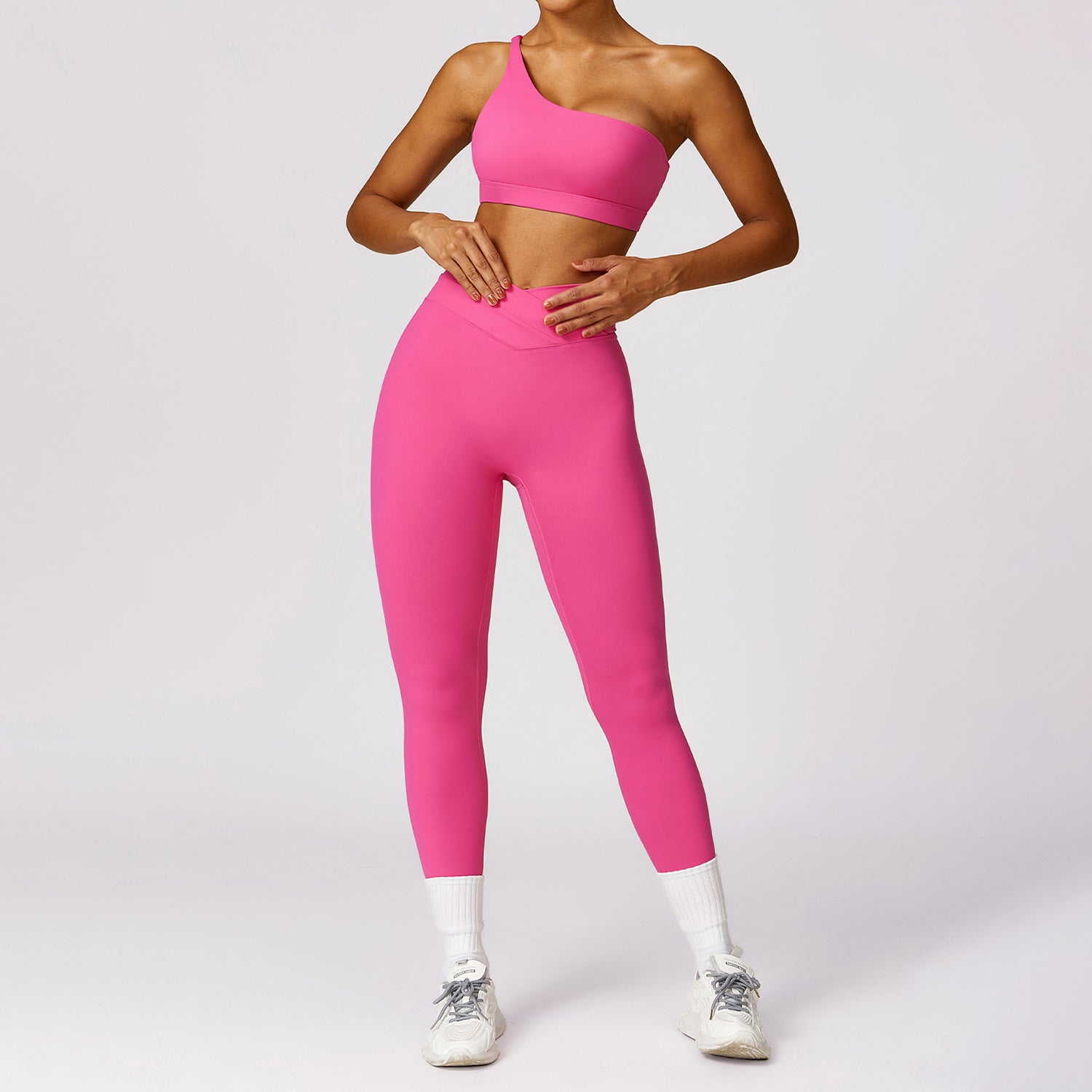 8578 Sports Quick-Dry Backless Bra Fitness Yoga Leggings Set for Workout