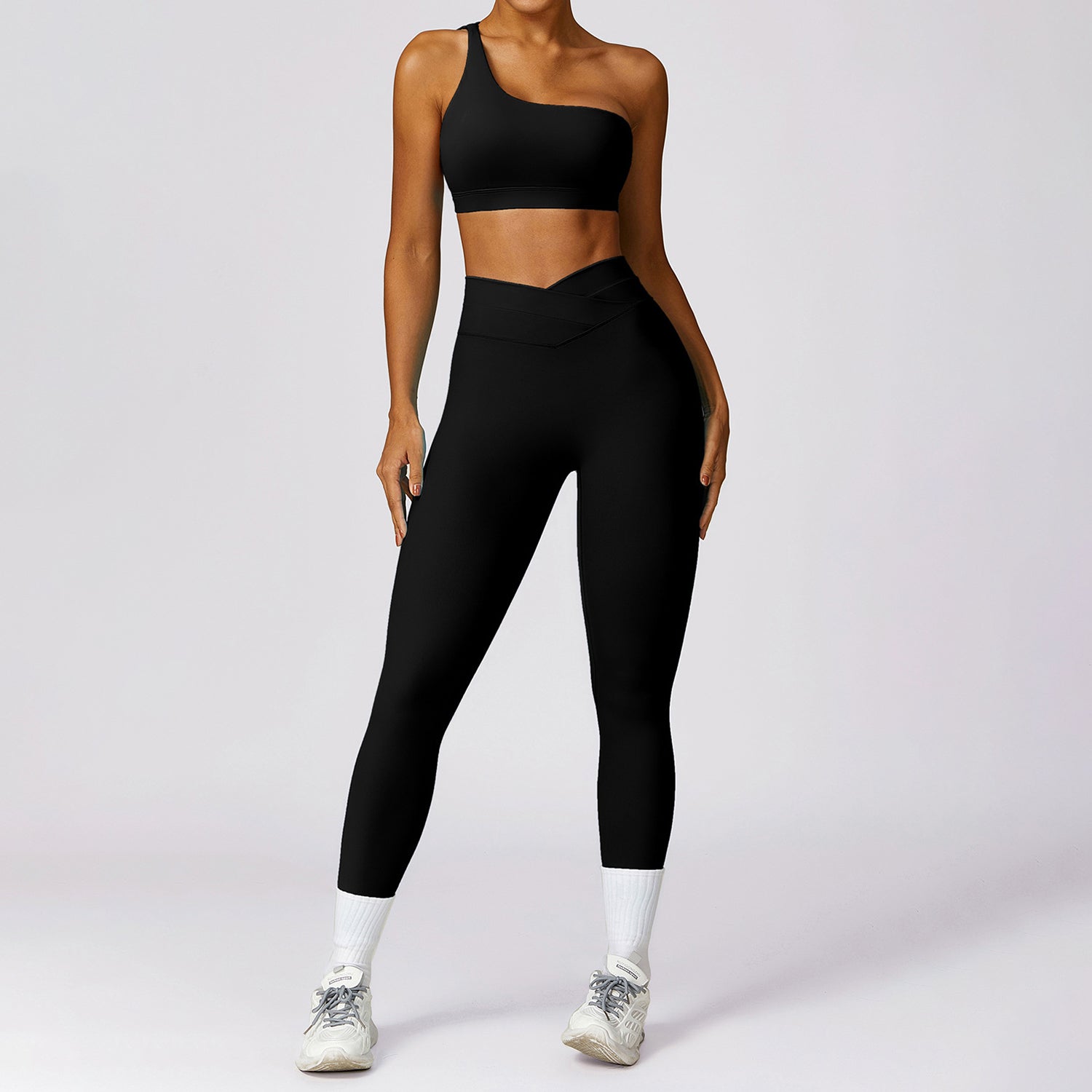 8578 Sports Quick-Dry Backless Bra Fitness Yoga Leggings Set for Workout