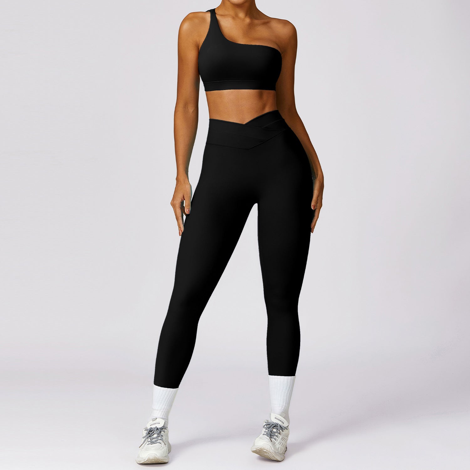 8578 Sports Quick-Dry Backless Bra Fitness Yoga Leggings Set for Workout