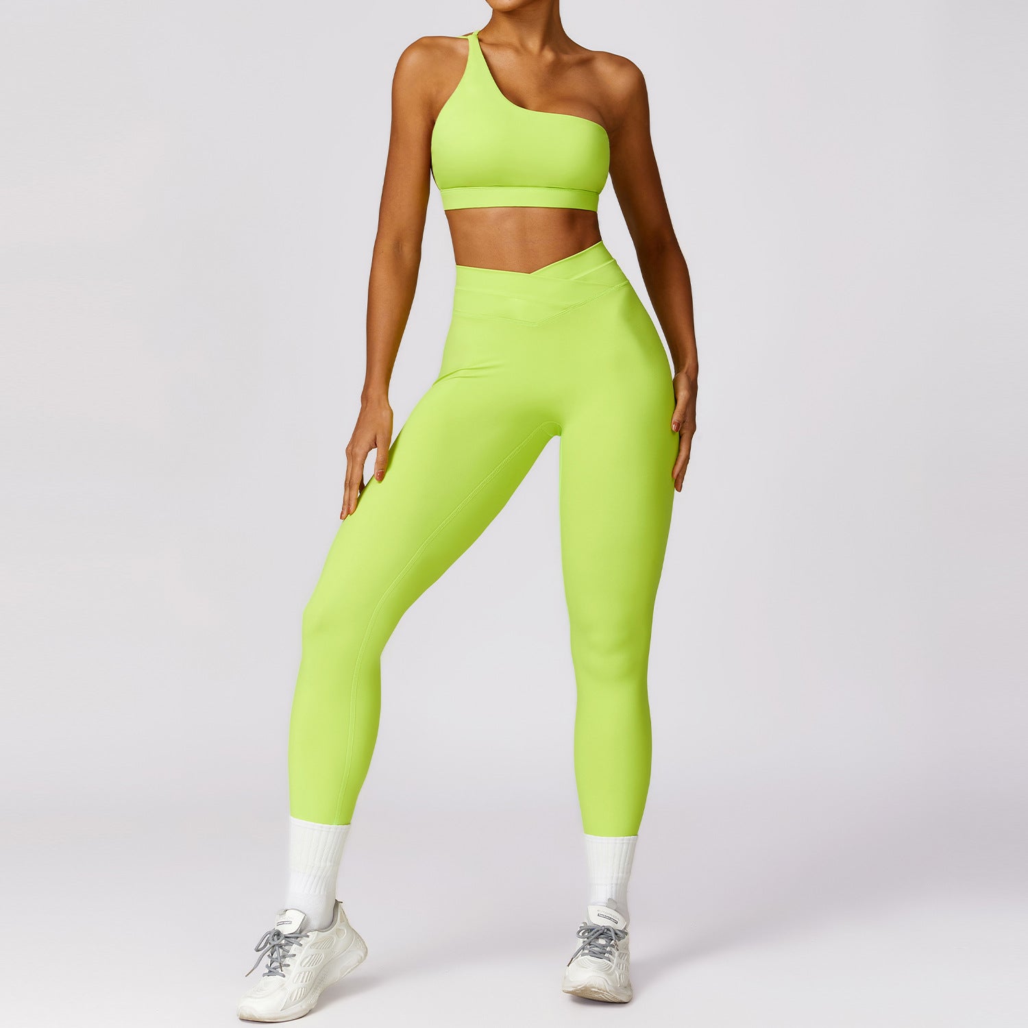 8578 Sports Quick-Dry Backless Bra Fitness Yoga Leggings Set for Workout