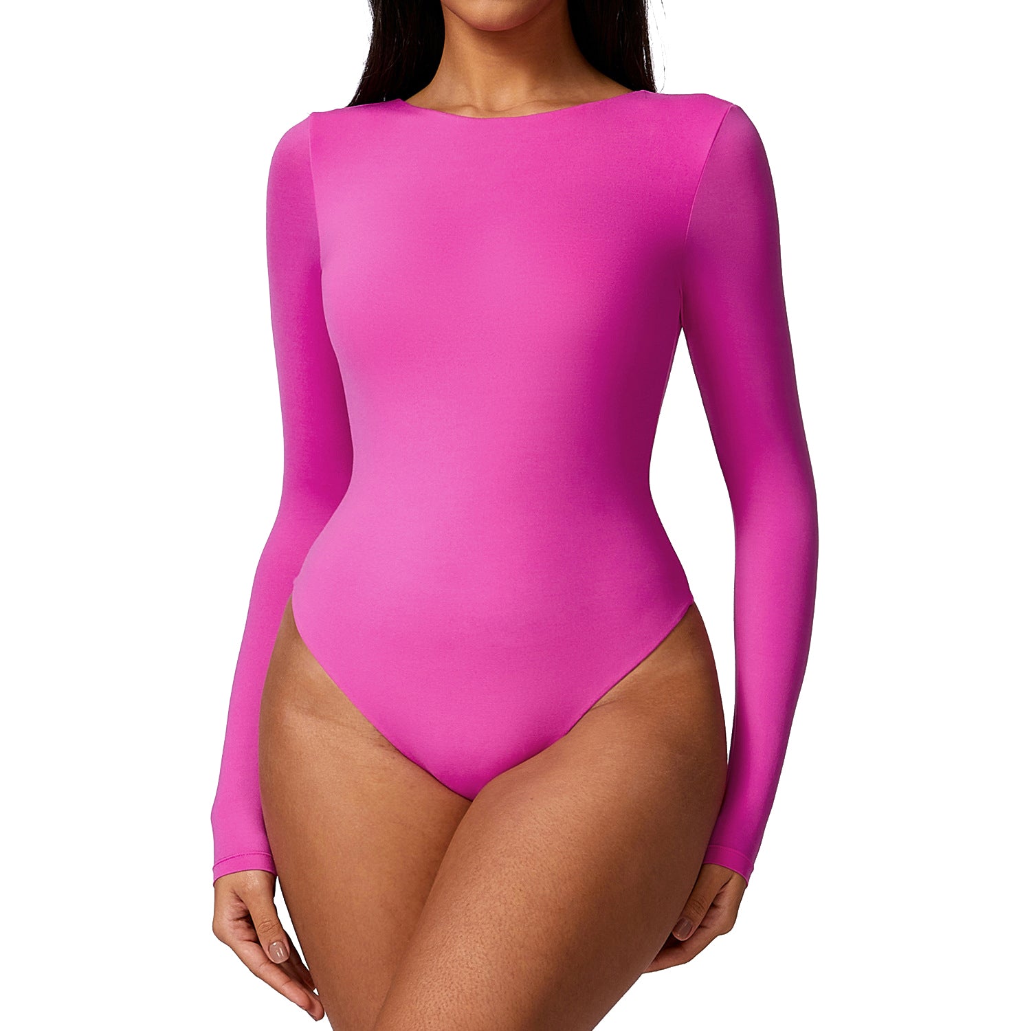 8625 Long Sleeve Slim Fit Triangle Jumpsuit Women Dance Yoga Clothing Jumpsuit