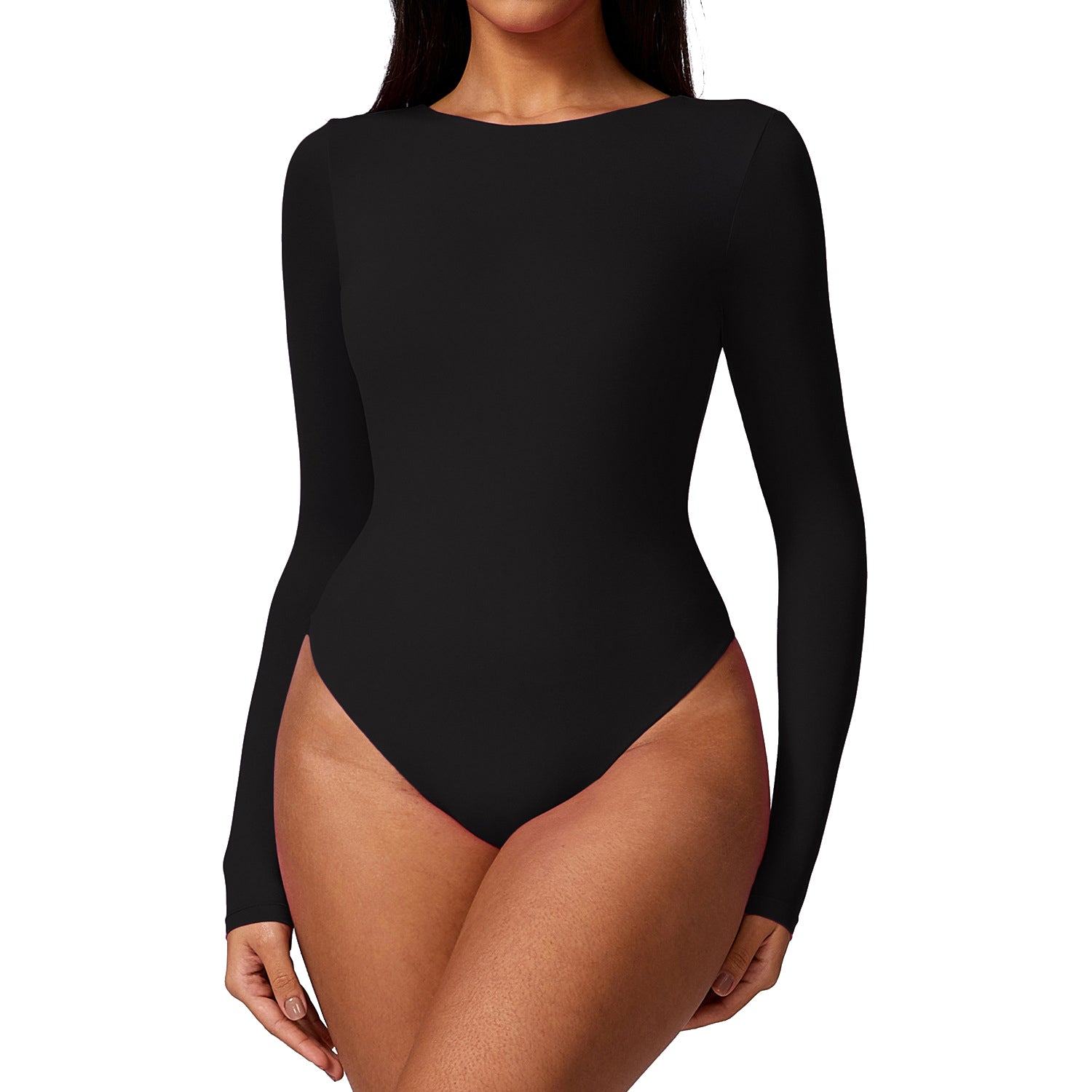 8625 Long Sleeve Slim Fit Triangle Jumpsuit Women Dance Yoga Clothing Jumpsuit