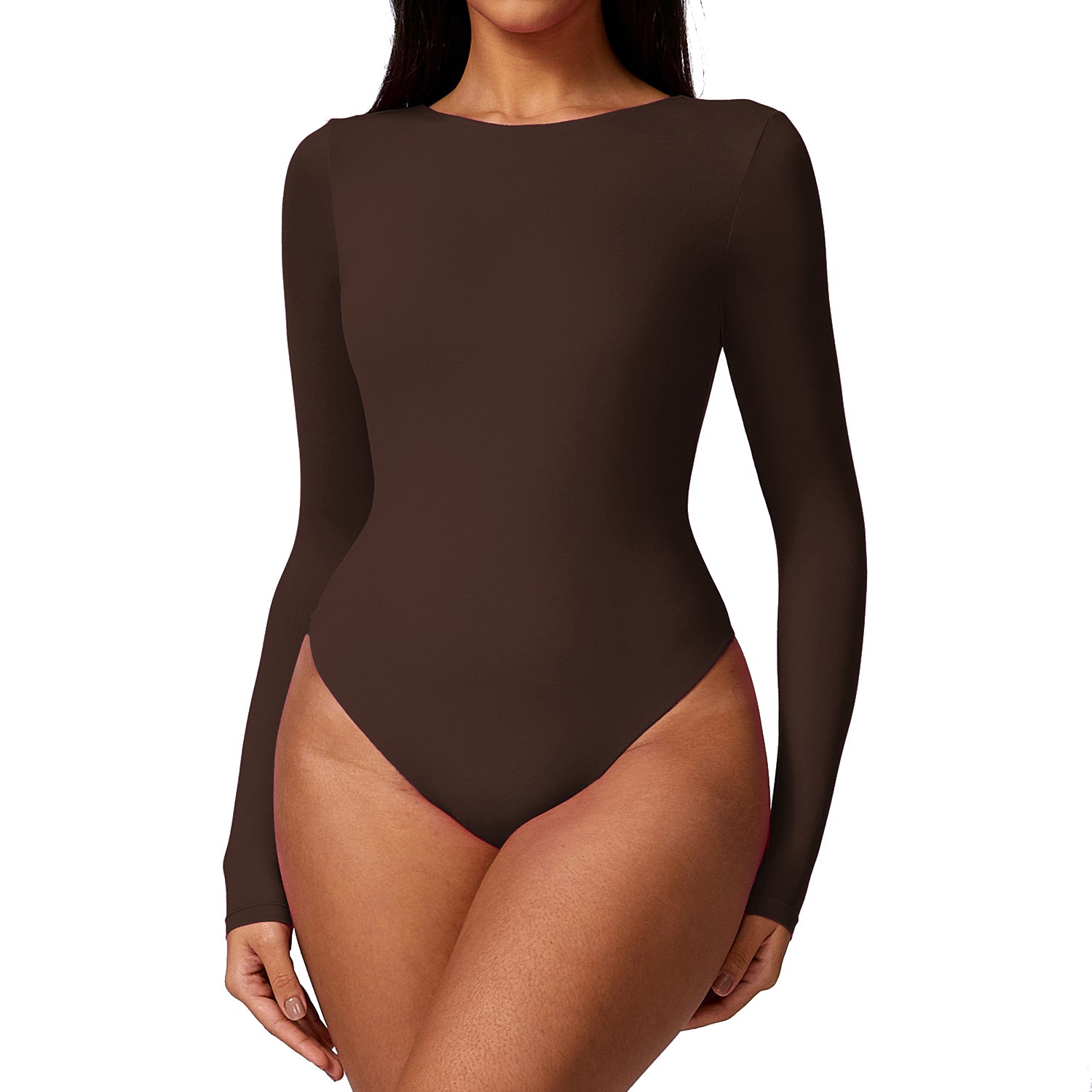 8625 Long Sleeve Slim Fit Triangle Jumpsuit Women Dance Yoga Clothing Jumpsuit
