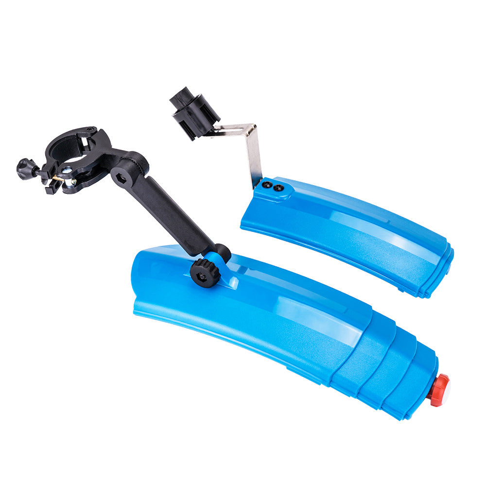 ZTTO ZT03 2Pcs Bike Fender Set Front+Rear Bike Mud Guard with Tail Light (with Installation Accessory)