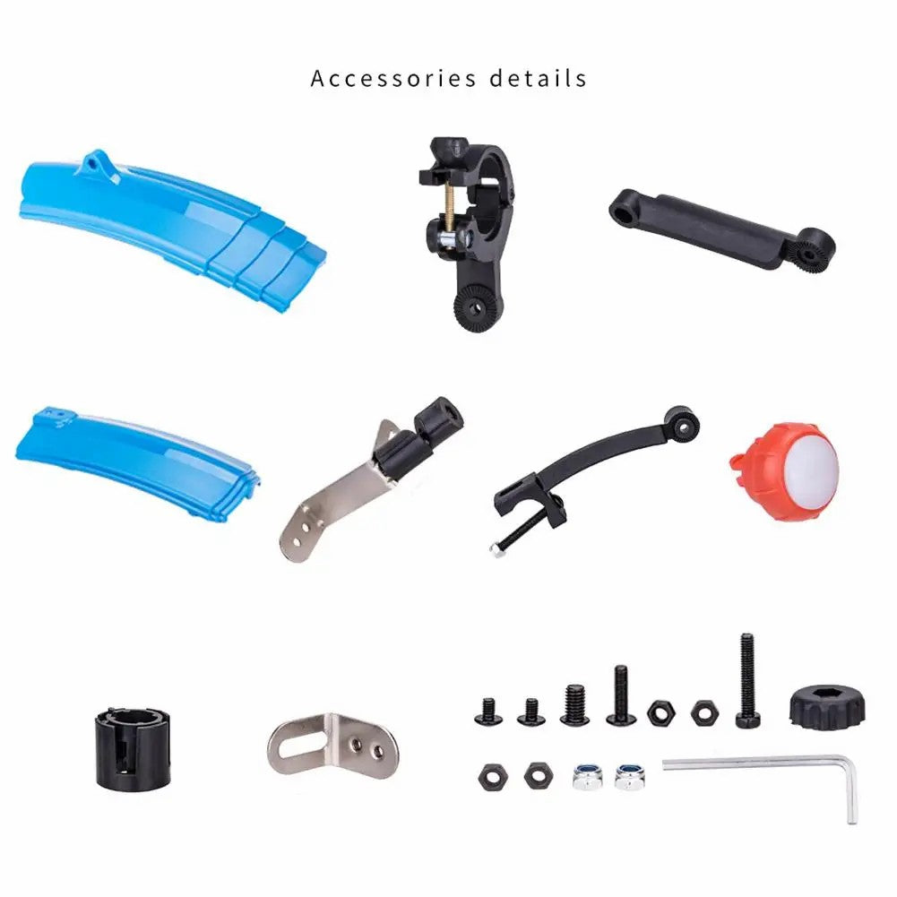 ZTTO ZT03 2Pcs Bike Fender Set Front+Rear Bike Mud Guard with Tail Light (with Installation Accessory)