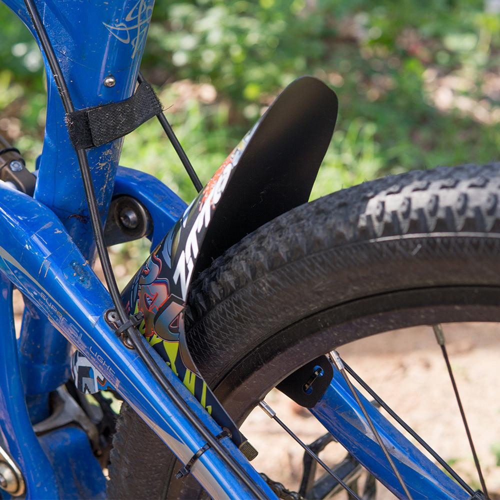 ZTTO Colorful Pattern Mountain Bike Fender PP Road Bicycle Mudguard, Short Style