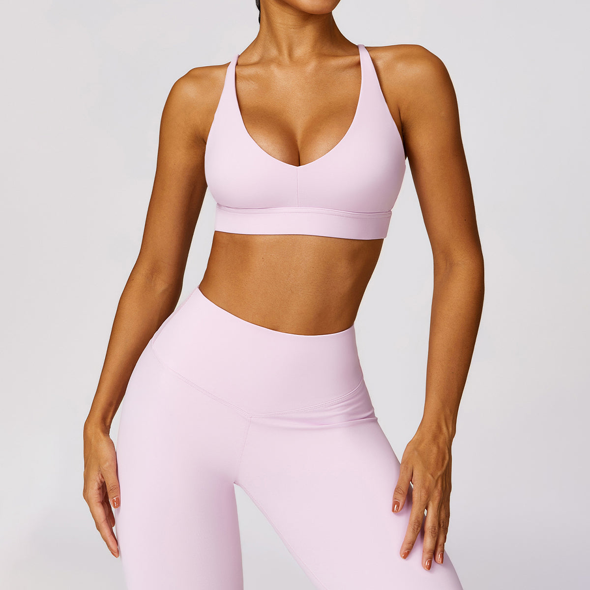 8552 Women Shock-proof Sports Bra Tight-fitting Yoga Running Fitness Vest
