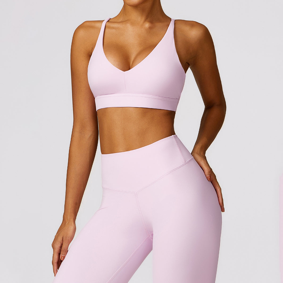 8552 Women Shock-proof Sports Bra Tight-fitting Yoga Running Fitness Vest