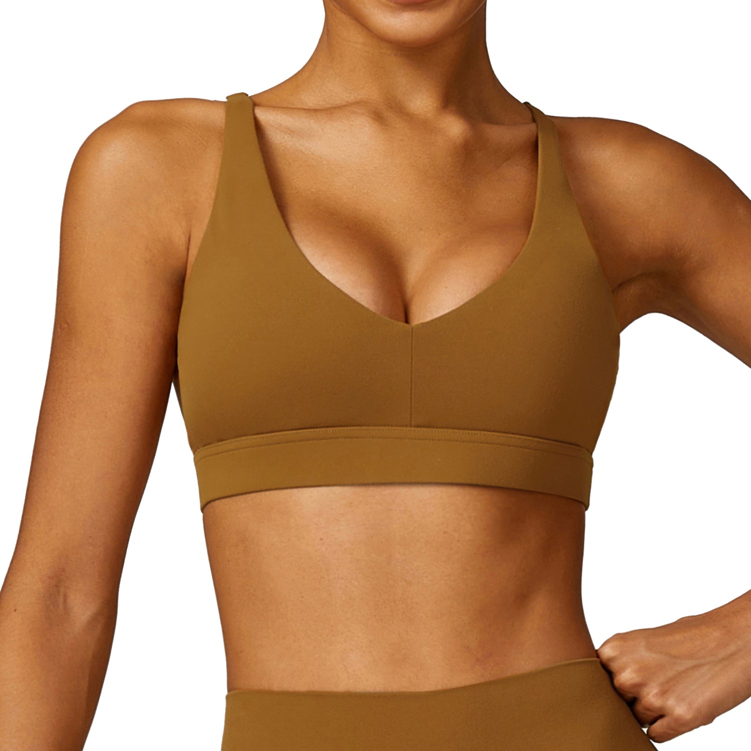 8552 Women Shock-proof Sports Bra Tight-fitting Yoga Running Fitness Vest