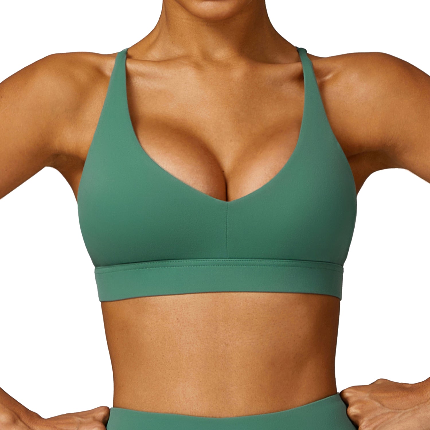 8552 Women Shock-proof Sports Bra Tight-fitting Yoga Running Fitness Vest