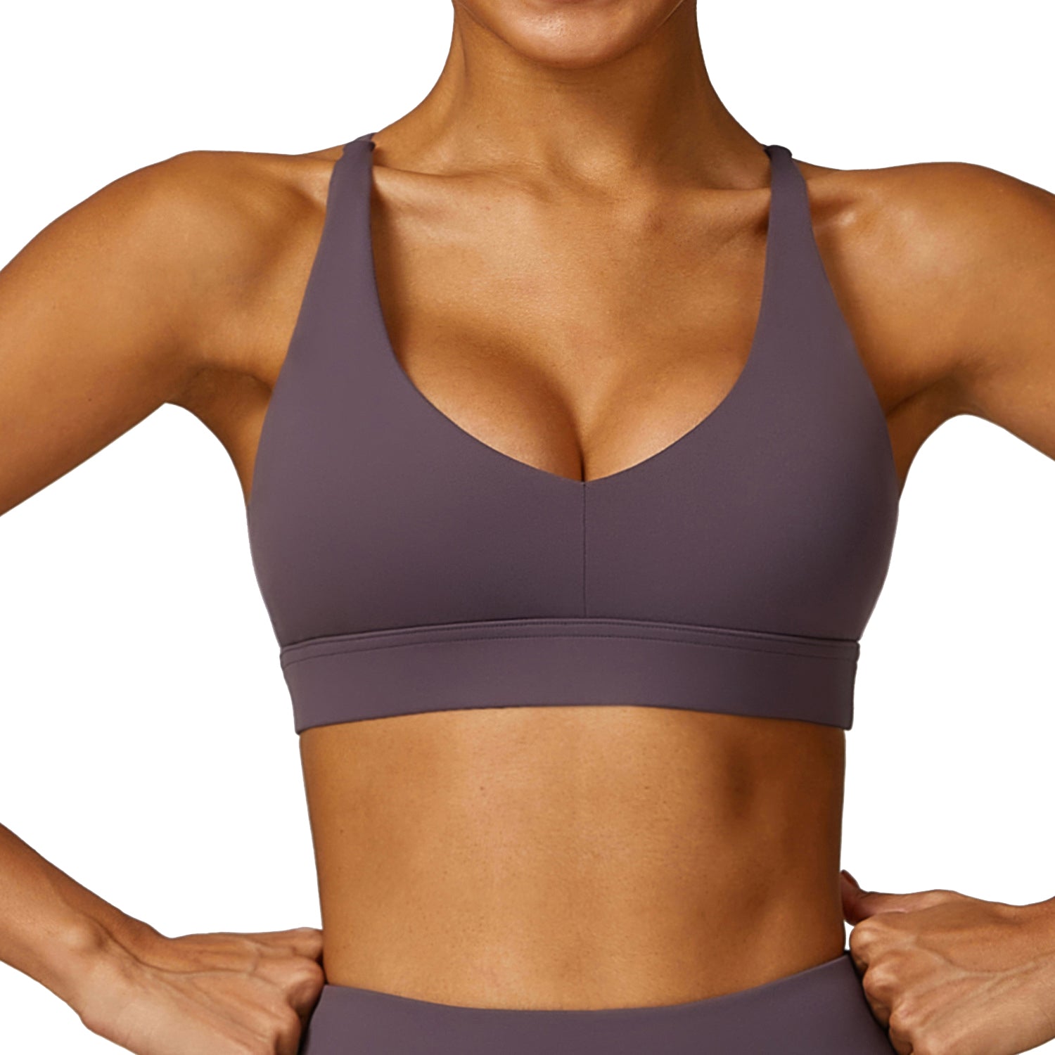 8552 Women Shock-proof Sports Bra Tight-fitting Yoga Running Fitness Vest