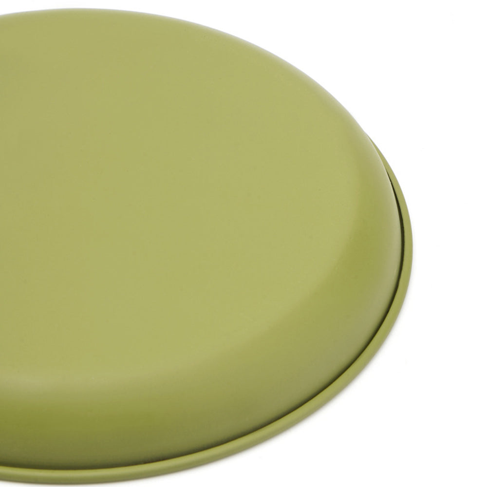 HW1040 16cm High Temperature Resistant Non-stick Camping Picnic Plate 304 Stainless Steel Meal Plate (BPA-Free, No FDA)
