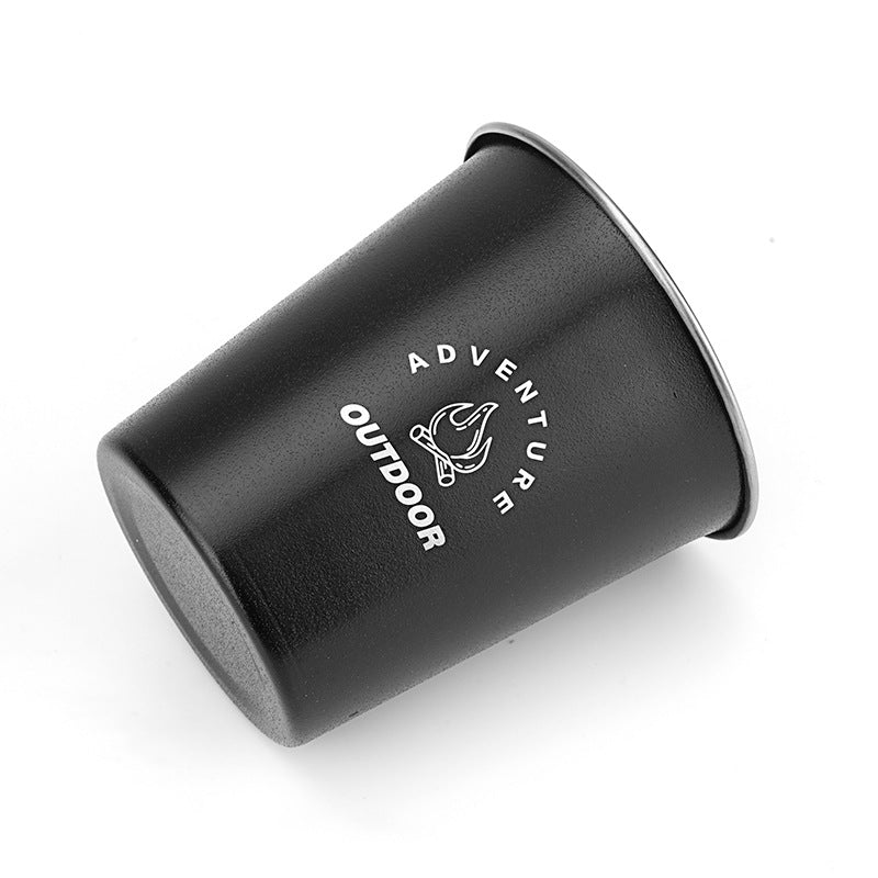 HW1159 350ML Camping Picnic Water Cup Outdoor 304 Stainless Steel Drink Mug (No FDA Certificate, BPA-free)