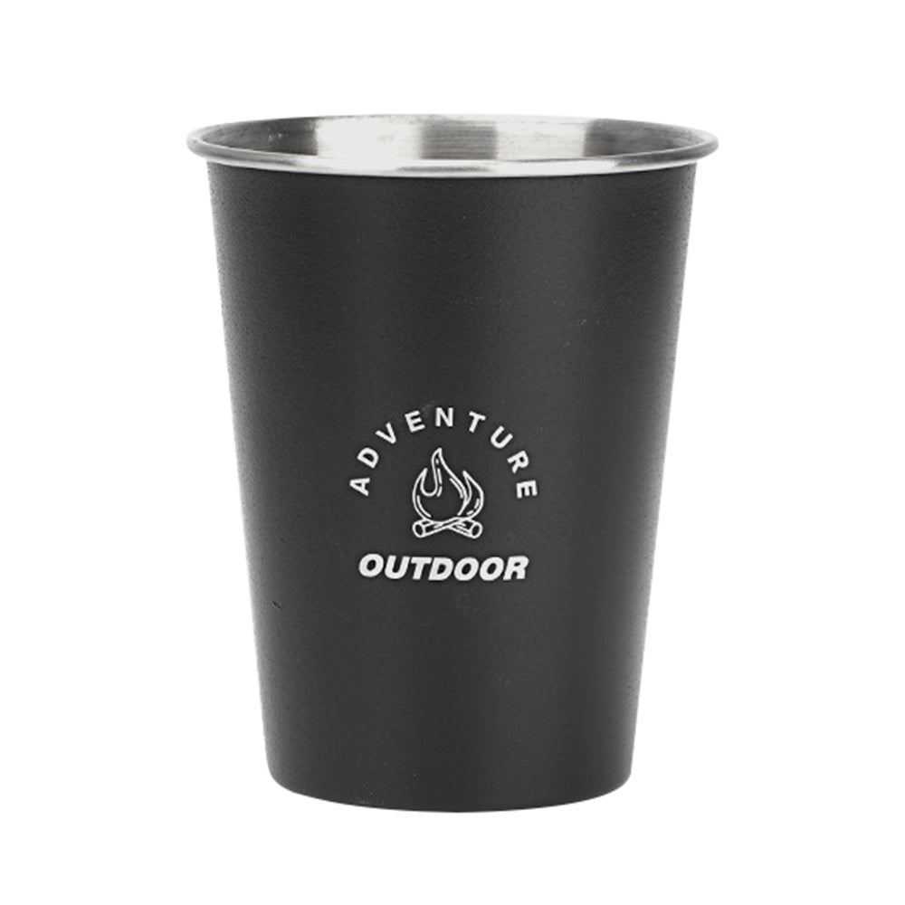 HW1159 350ML Camping Picnic Water Cup Outdoor 304 Stainless Steel Drink Mug (No FDA Certificate, BPA-free)