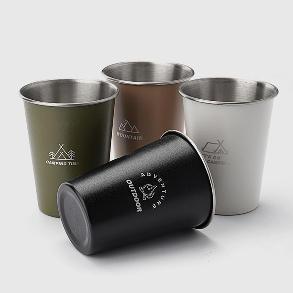 HW1159 250ML Outdoor Camping Picnic Water Cup 304 Stainless Steel Mug (No FDA Certificate, BPA-free)