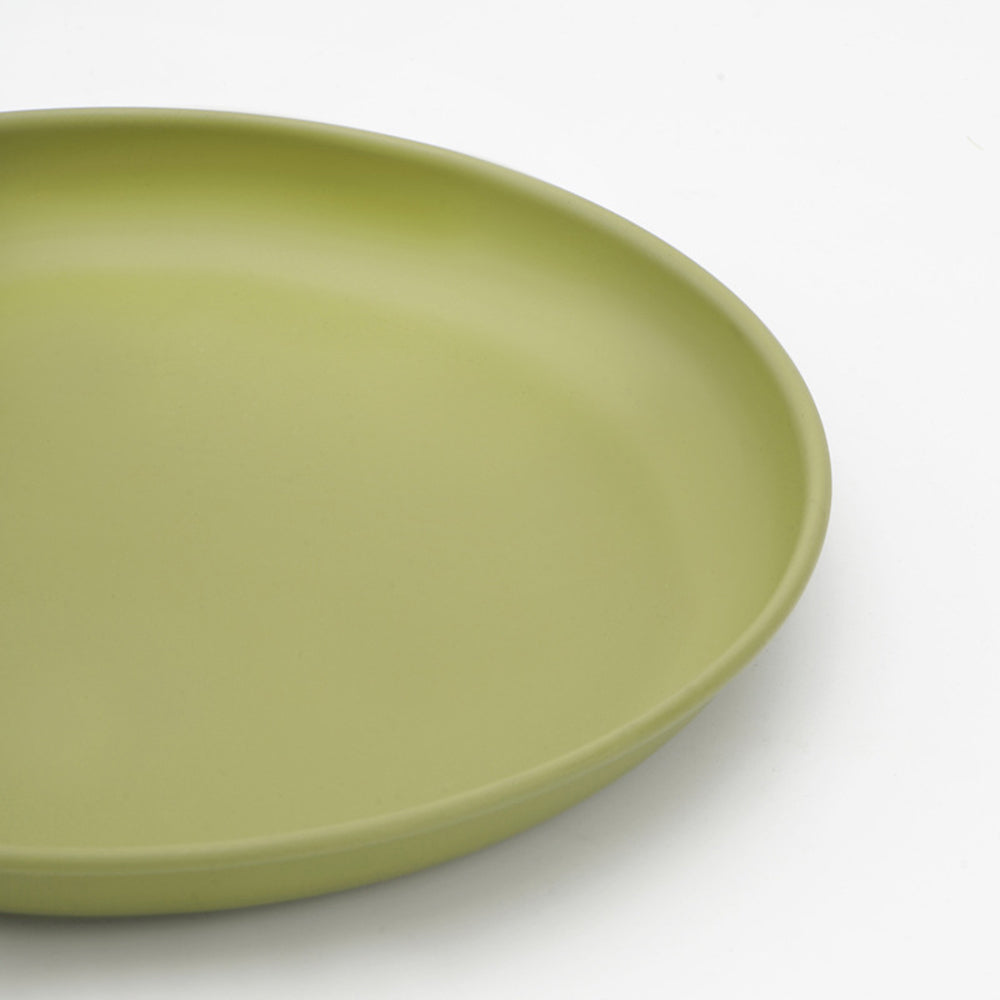HW1040 Stainless Steel Plate 17.5cm Non-stick Coating Dinner Dishes for Outdoors Camping (FDA-Free)