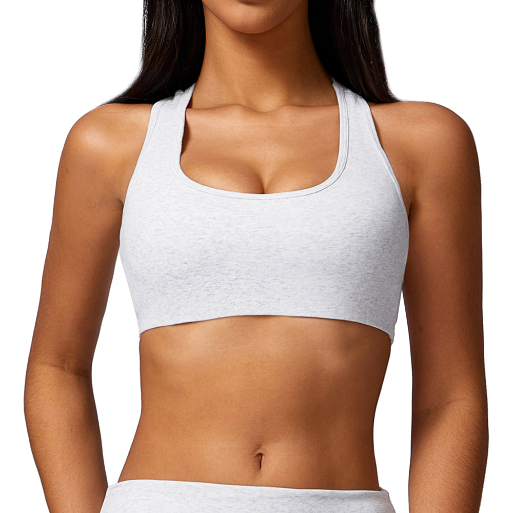8713 Raceback Women Shockproof Sports Bra Slim Fit Running Fitness Yoga Vest
