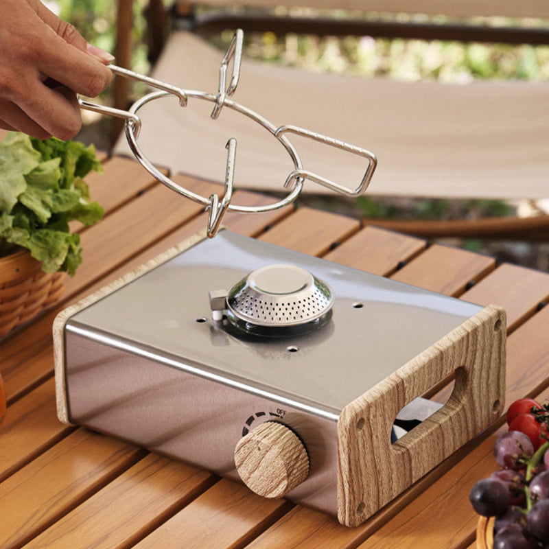 2800W Mini Gas Stove Outdoor Camping Cassette Stove Stainless Steel Cooking Burner
